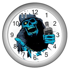 Bourbon T- Shirt Funny Bourbon T- Shirt (1) Wall Clock (silver)