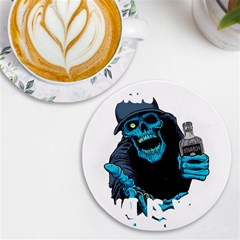 Bourbon T- Shirt Funny Bourbon T- Shirt (1) Uv Print Round Tile Coaster