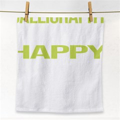 Calligraphy T- Shirt Funny Happy Calligraphy Calligrapher Handwriting Lettering T- Shirt Face Towel by EnriqueJohnson