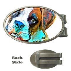 Boxer Dog Art T- Shirt Boxer Dog Art T- Shirt Money Clips (oval) 