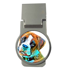 Boxer Dog Art T- Shirt Boxer Dog Art T- Shirt Money Clips (round)  by JamesGoode