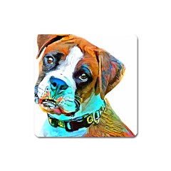 Boxer Dog Art T- Shirt Boxer Dog Art T- Shirt Square Magnet by JamesGoode