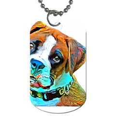 Boxer Dog Art T- Shirt Boxer Dog Art T- Shirt Dog Tag (two Sides)