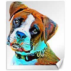 Boxer Dog Art T- Shirt Boxer Dog Art T- Shirt Canvas 8  X 10  by JamesGoode