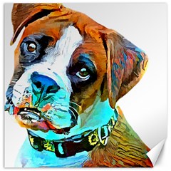 Boxer Dog Art T- Shirt Boxer Dog Art T- Shirt Canvas 12  X 12 