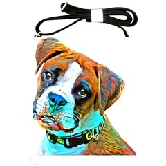 Boxer Dog Art T- Shirt Boxer Dog Art T- Shirt Shoulder Sling Bag by JamesGoode