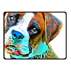 Boxer Dog Art T- Shirt Boxer Dog Art T- Shirt Fleece Blanket (small) by JamesGoode