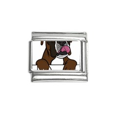 Boxer Dog T- Shirt Boxer T- Shirt Italian Charm (9mm) by JamesGoode