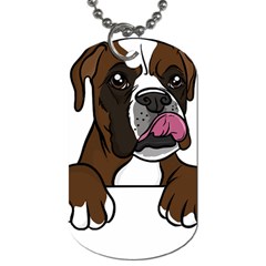 Boxer Dog T- Shirt Boxer T- Shirt Dog Tag (two Sides) by JamesGoode