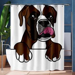 Boxer Dog T- Shirt Boxer T- Shirt Shower Curtain 60  X 72  (medium)  by JamesGoode