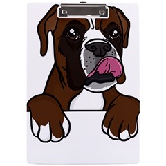 Boxer Dog T- Shirt Boxer T- Shirt A4 Acrylic Clipboard