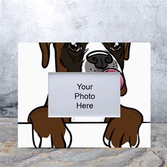 Boxer Dog T- Shirt Boxer T- Shirt White Tabletop Photo Frame 4 x6  by JamesGoode