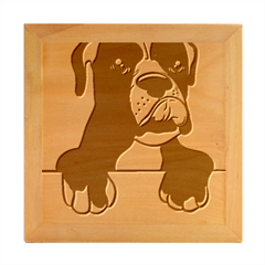 Boxer Dog T- Shirt Boxer T- Shirt Wood Photo Frame Cube by JamesGoode