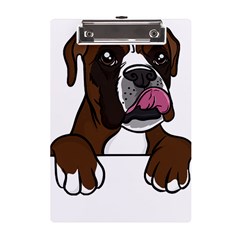 Boxer Dog T- Shirt Boxer T- Shirt A5 Acrylic Clipboard by JamesGoode