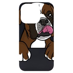 Boxer Dog T- Shirt Boxer T- Shirt Iphone 14 Pro Black Uv Print Case