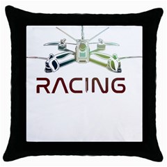 Drone Racing Gift T- Shirt Distressed F P V Drone Racing Drone Racer Pilot Pattern T- Shirt (1) Throw Pillow Case (black) by ZUXUMI