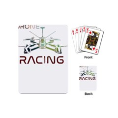 Drone Racing Gift T- Shirt Distressed F P V Drone Racing Drone Racer Pilot Pattern T- Shirt (1) Playing Cards Single Design (mini) by ZUXUMI