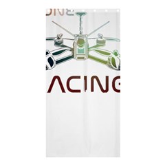 Drone Racing Gift T- Shirt Distressed F P V Drone Racing Drone Racer Pilot Pattern T- Shirt (1) Shower Curtain 36  X 72  (stall)  by ZUXUMI