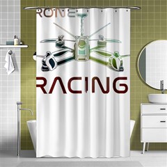 Drone Racing Gift T- Shirt Distressed F P V Drone Racing Drone Racer Pilot Pattern T- Shirt (1) Shower Curtain 48  X 72  (small)  by ZUXUMI