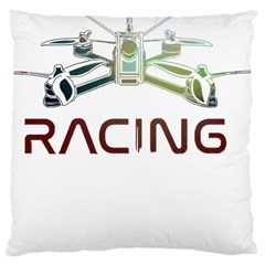 Drone Racing Gift T- Shirt Distressed F P V Drone Racing Drone Racer Pilot Pattern T- Shirt (1) Large Cushion Case (one Side) by ZUXUMI