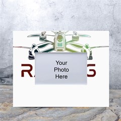 Drone Racing Gift T- Shirt Distressed F P V Drone Racing Drone Racer Pilot Pattern T- Shirt (1) White Tabletop Photo Frame 4 x6  by ZUXUMI