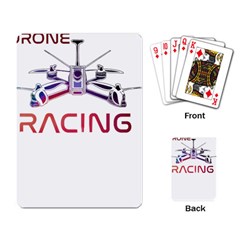 Drone Racing Gift T- Shirt Distressed F P V Drone Racing Drone Racer Pilot Pattern T- Shirt (2) Playing Cards Single Design (rectangle) by ZUXUMI