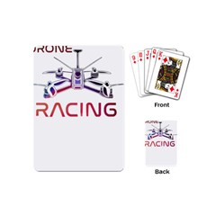 Drone Racing Gift T- Shirt Distressed F P V Drone Racing Drone Racer Pilot Pattern T- Shirt (2) Playing Cards Single Design (mini) by ZUXUMI