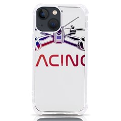 Drone Racing Gift T- Shirt Distressed F P V Drone Racing Drone Racer Pilot Pattern T- Shirt (2) Iphone 13 Mini Tpu Uv Print Case by ZUXUMI