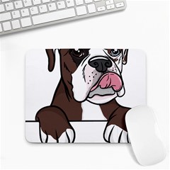 Boxer Dog T- Shirt Tri Colored Boxer T- Shirt Small Mousepad by JamesGoode