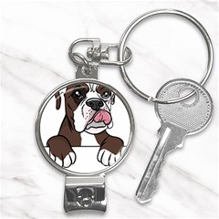 Boxer Dog T- Shirt Tri Colored Boxer T- Shirt Nail Clippers Key Chain