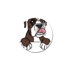 Boxer Dog T- Shirt Tri Colored Boxer T- Shirt Golf Ball Marker (4 Pack) by JamesGoode