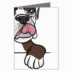 Boxer Dog T- Shirt Tri Colored Boxer T- Shirt Greeting Card