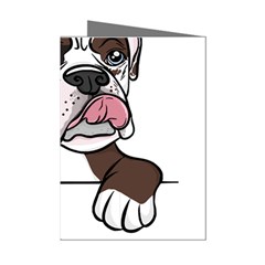 Boxer Dog T- Shirt Tri Colored Boxer T- Shirt Mini Greeting Cards (pkg Of 8)