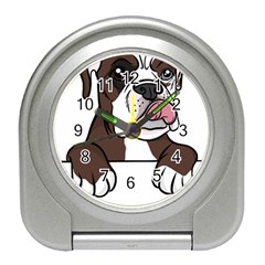 Boxer Dog T- Shirt Tri Colored Boxer T- Shirt Travel Alarm Clock