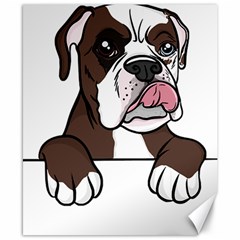 Boxer Dog T- Shirt Tri Colored Boxer T- Shirt Canvas 8  X 10  by JamesGoode