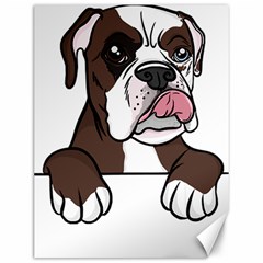 Boxer Dog T- Shirt Tri Colored Boxer T- Shirt Canvas 12  X 16  by JamesGoode