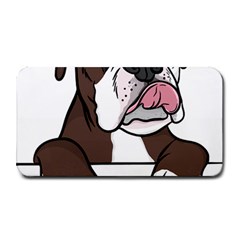 Boxer Dog T- Shirt Tri Colored Boxer T- Shirt Medium Bar Mat by JamesGoode