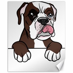 Boxer Dog T- Shirt Tri Colored Boxer T- Shirt Canvas 11  X 14  by JamesGoode