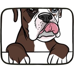 Boxer Dog T- Shirt Tri Colored Boxer T- Shirt Fleece Blanket (mini)