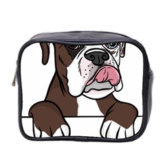 Boxer Dog T- Shirt Tri Colored Boxer T- Shirt Mini Toiletries Bag (two Sides)