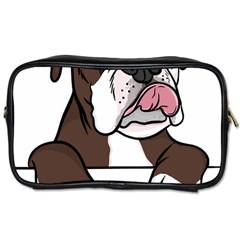 Boxer Dog T- Shirt Tri Colored Boxer T- Shirt Toiletries Bag (one Side)