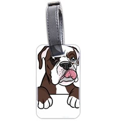 Boxer Dog T- Shirt Tri Colored Boxer T- Shirt Luggage Tag (two Sides)