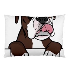 Boxer Dog T- Shirt Tri Colored Boxer T- Shirt Pillow Case (two Sides)