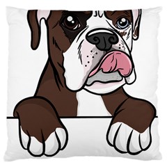 Boxer Dog T- Shirt Tri Colored Boxer T- Shirt Large Cushion Case (one Side)