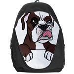 Boxer Dog T- Shirt Tri Colored Boxer T- Shirt Backpack Bag Front