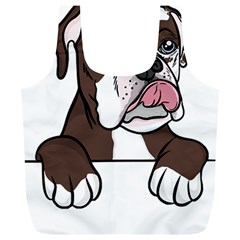 Boxer Dog T- Shirt Tri Colored Boxer T- Shirt Full Print Recycle Bag (xl) by JamesGoode