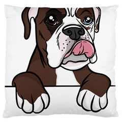 Boxer Dog T- Shirt Tri Colored Boxer T- Shirt Standard Premium Plush Fleece Cushion Case (one Side) by JamesGoode