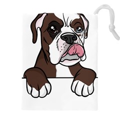 Boxer Dog T- Shirt Tri Colored Boxer T- Shirt Drawstring Pouch (5xl)