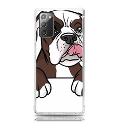 Boxer Dog T- Shirt Tri Colored Boxer T- Shirt Samsung Galaxy Note 20 Tpu Uv Case