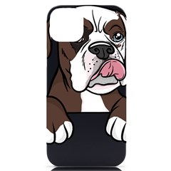 Boxer Dog T- Shirt Tri Colored Boxer T- Shirt Iphone 14 Plus Black Uv Print Case